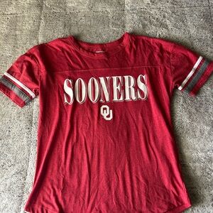 Sooners Women's Red Short Sleeve Tee